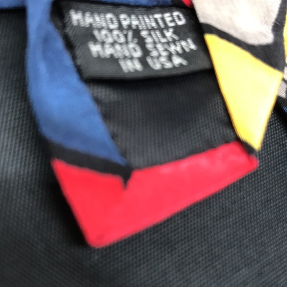 Vintage Rare Robert Daskal Retro Hand Painted & Signed Neck Tie - Picture 5 of 5